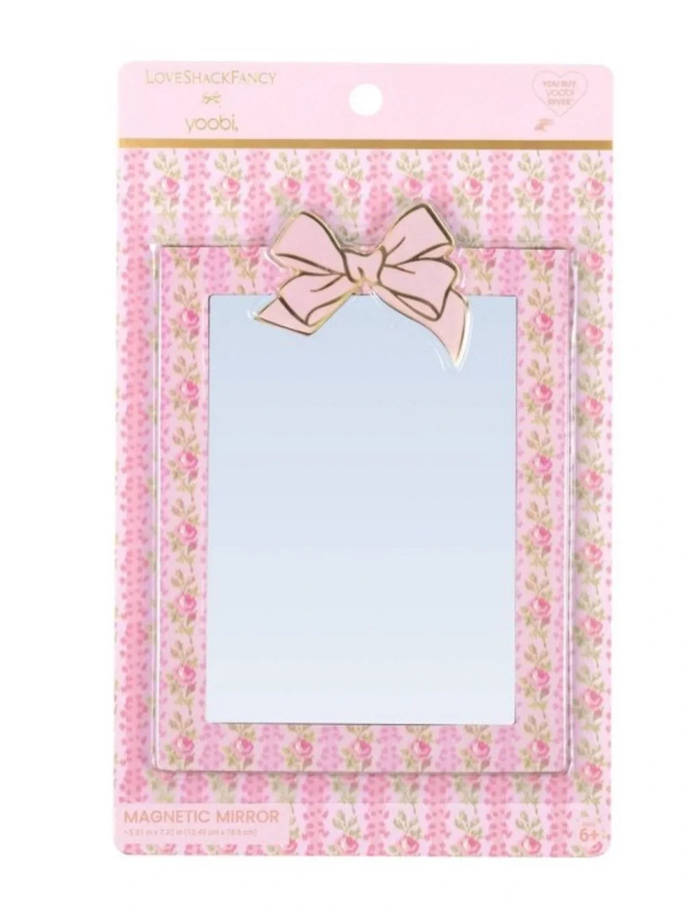 LoveShackFancy x Target Yoobi Blooming Heirloom Magnetic Mirror, NWT